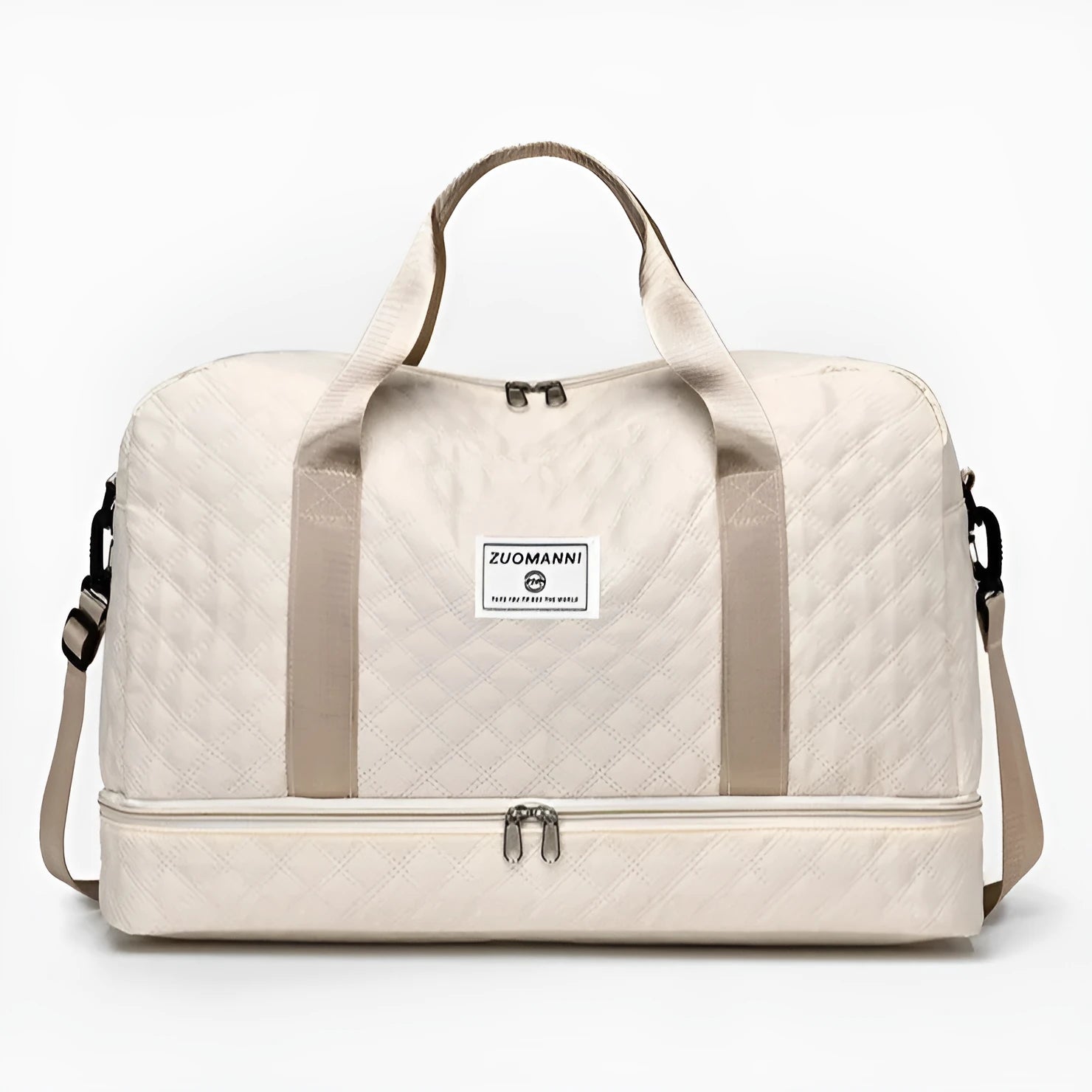 Portable Oxford cloth travel bag in street trend style with large 55L capacity.