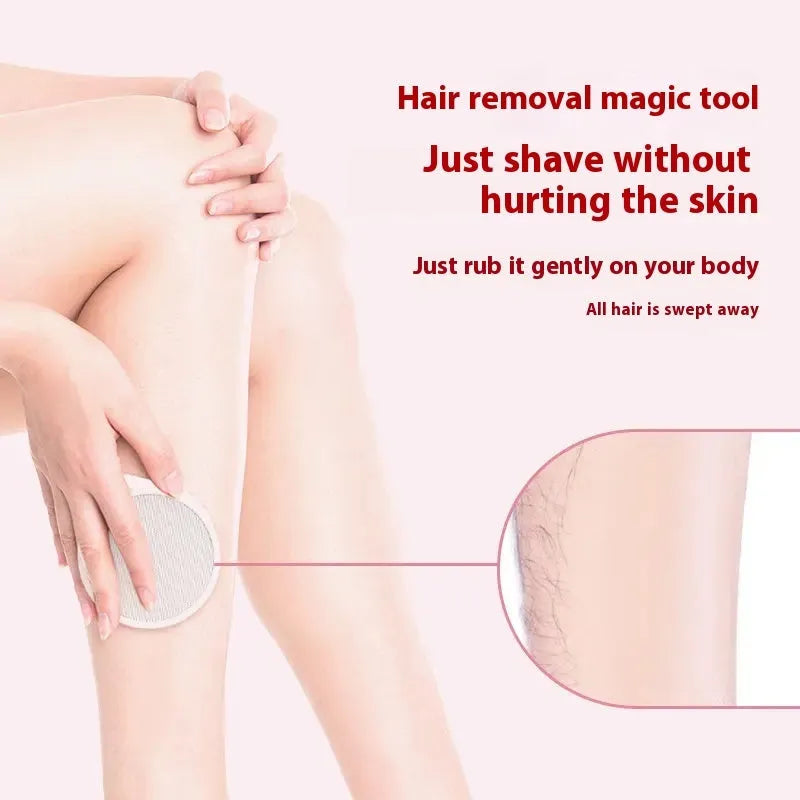 Nano Glass 2-in-1 epilator and foot grinder device in plastic housing
