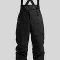 Men's waterproof ski trousers with adjustable strap waistband in black colour
