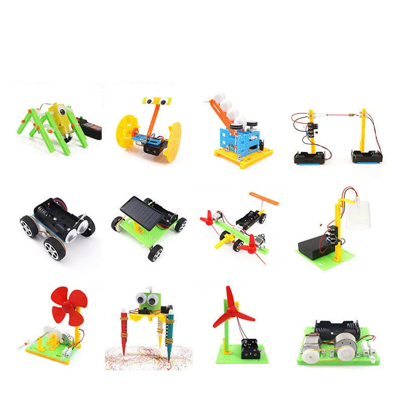 DIY puzzle assembling building blocks plastic science experiment teaching aid 29x22x4cm for children aged 7-14