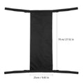 Black cylindrical wheelchair pannier bag made from 600D Oxford cloth for carrying an oxygen cylinder.