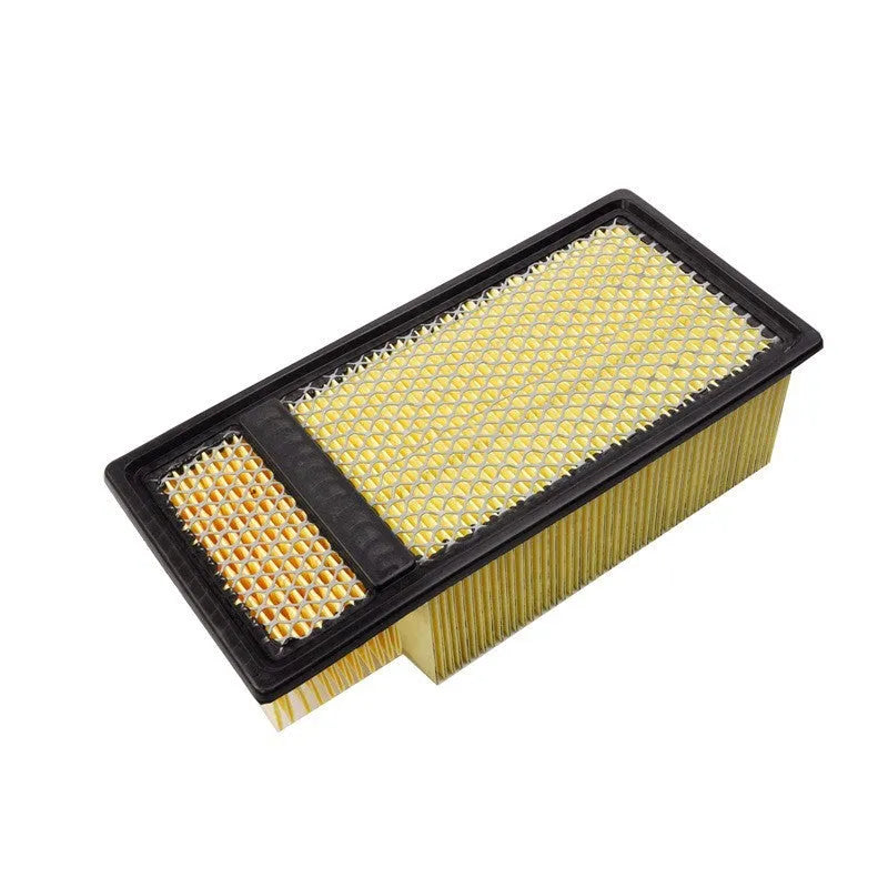 Dodge Ram pickup truck replacement air filter cartridge with sealing ring.