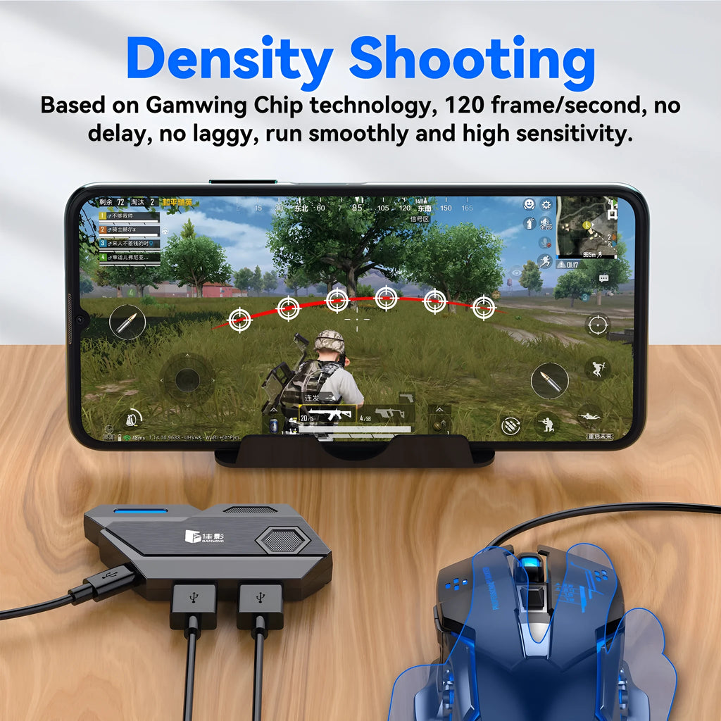 Gamwing Jiaying MIX USB keyboard mouse converter for mobile gaming in official suit colour