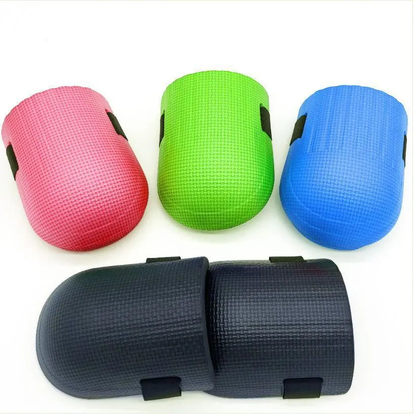 EVA foam kneepad pair in black blue green or pink for auto repair construction work
