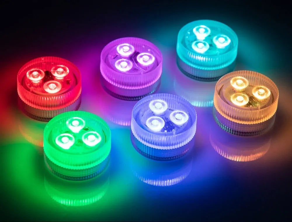 Remote control LED waterproof diving light for fish tank decoration with plastic housing