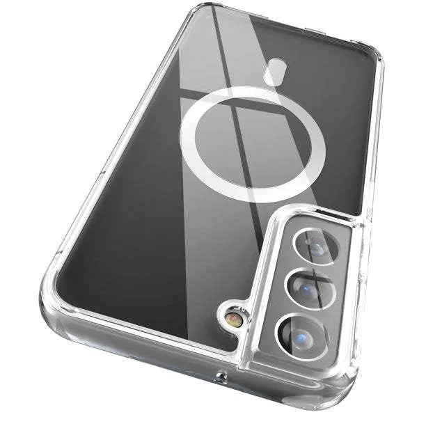 Samsung transparent magnetic phone case TPU back cover with MagSafe charger compatible