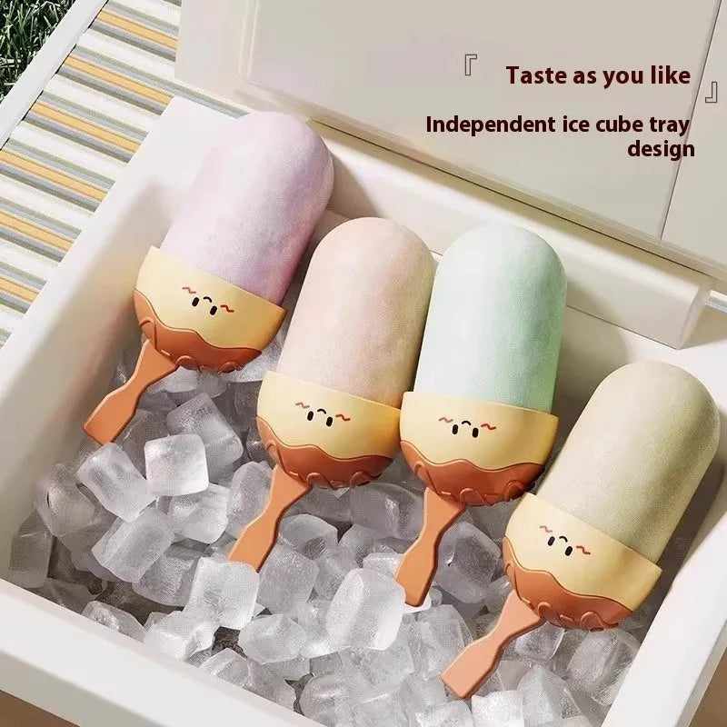 Plastic ice cream mould in octopus ball shape with modern simplicity design