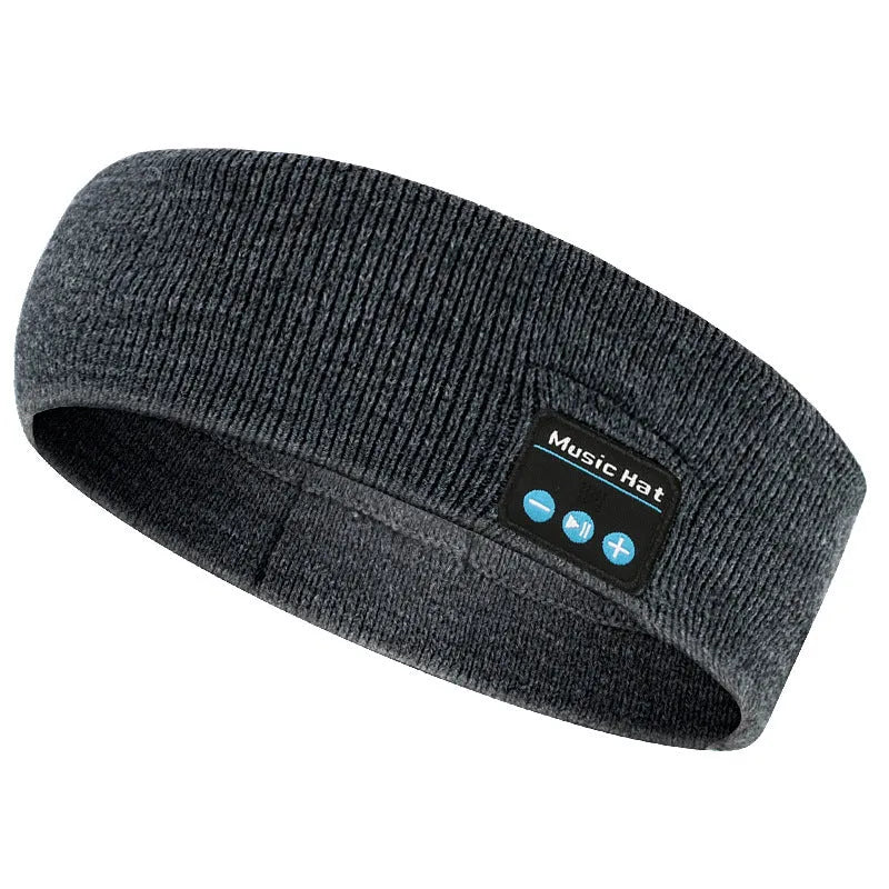 Bluetooth 5.4 wireless headband with removable washable design in black, dark grey and grey-white colour options