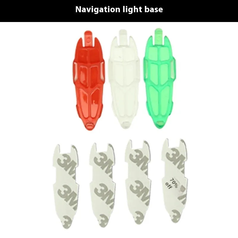 V3 wireless charging waterproof navigation lights for RC models in green red white options