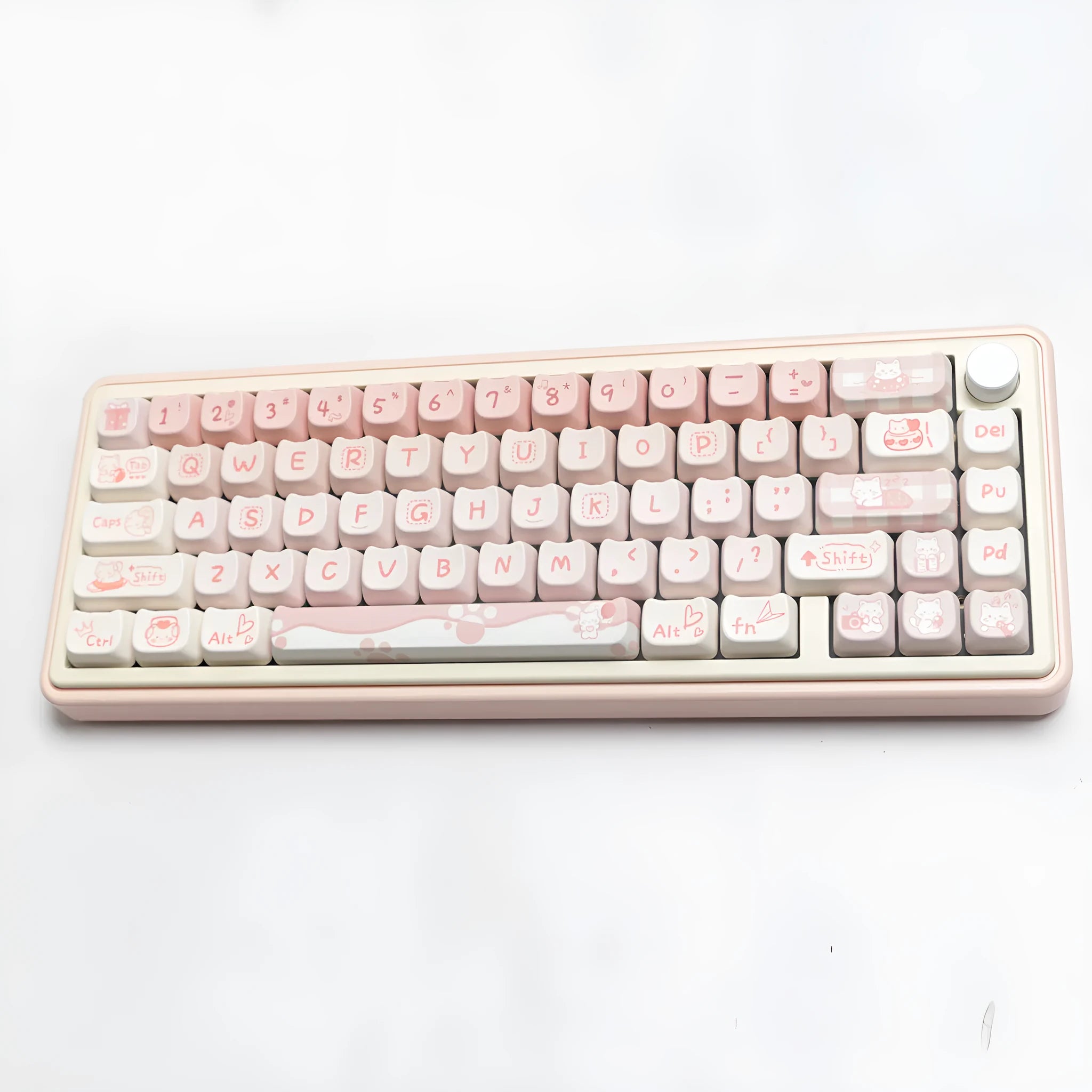 Full set of PBT sublimation key caps for mechanical keyboards showing alphanumeric and modifier keys