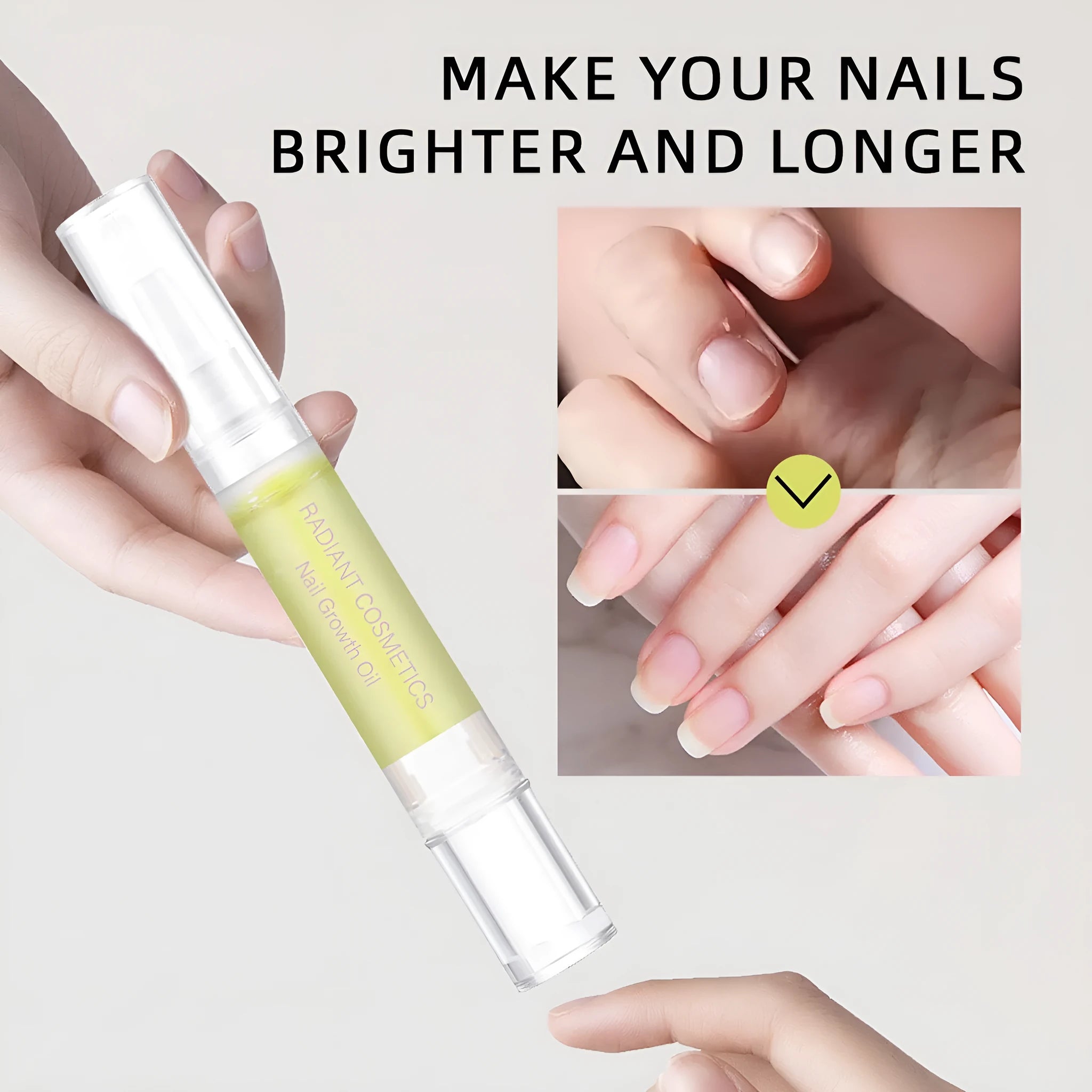 3ml nail growth oil bottle for wash-free nail treatment and cuticle care