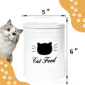 Black and white round household storage tin with moisture-proof tinplate construction.