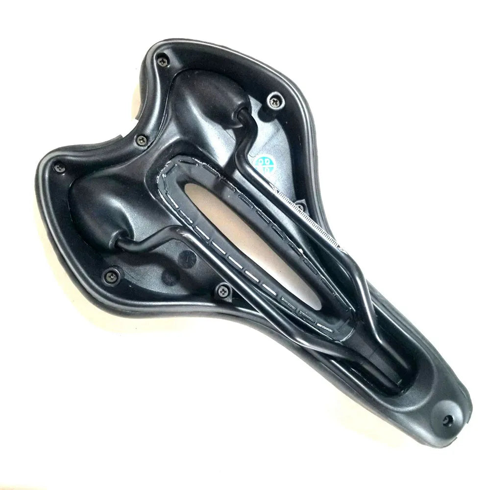 Bicycle saddle cushion with PU leather cover and installation tools including wrench