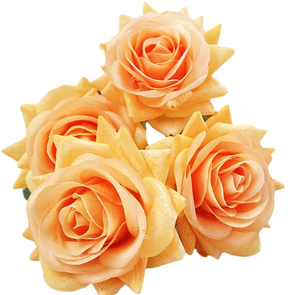 Touch Rose Moisturizing Hand Feeling artificial flower 42cm silk fabric red rose for wedding decoration