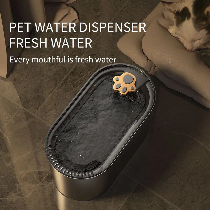 Berlin blue pet water fountain with 3L capacity and quiet pump for cats and dogs