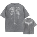 Men's oversized cotton t-shirt in loose fit with drop-shoulder short sleeves for summer