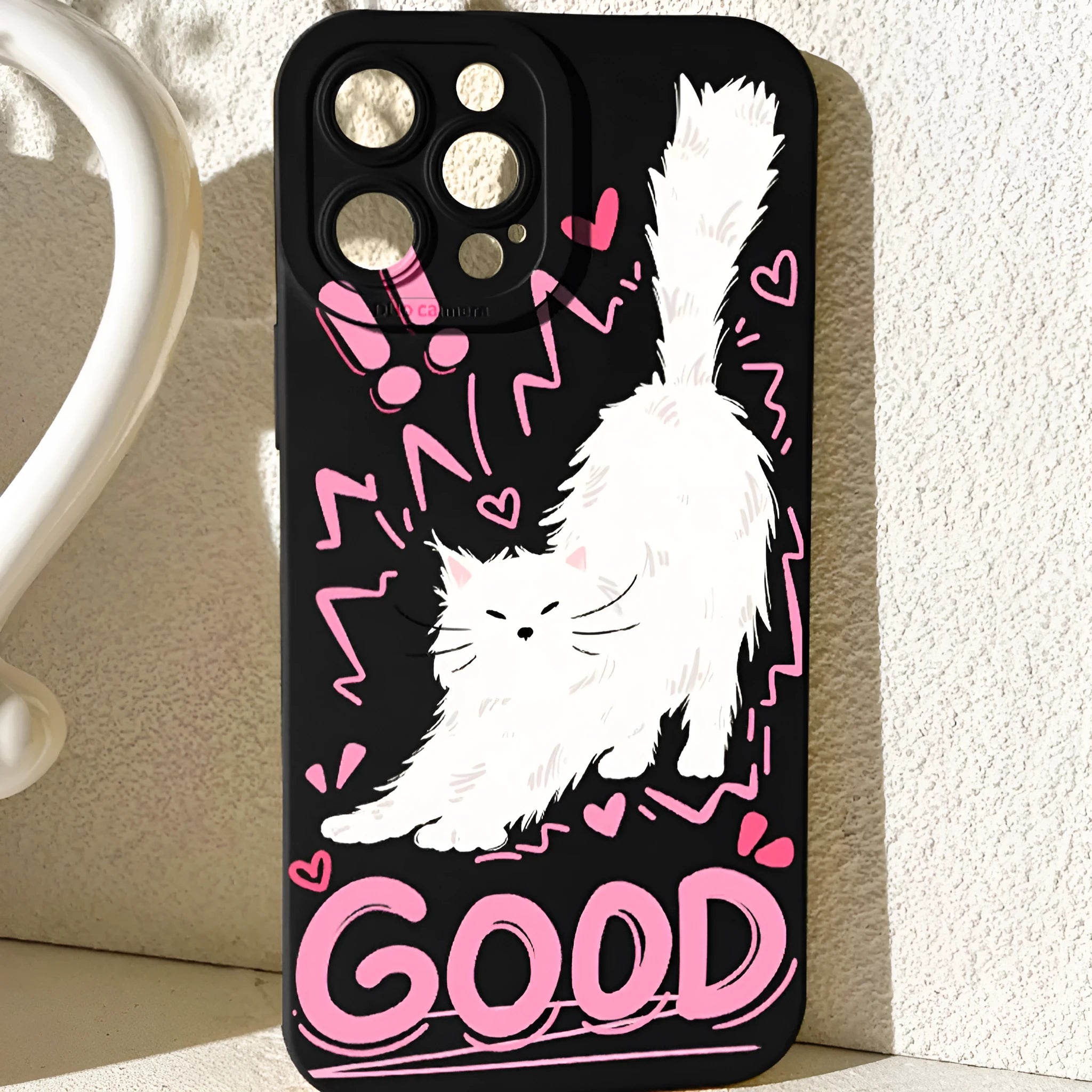 Cartoon cute animal printed TPU phone case for iPhone, anti-drop, flower panda design