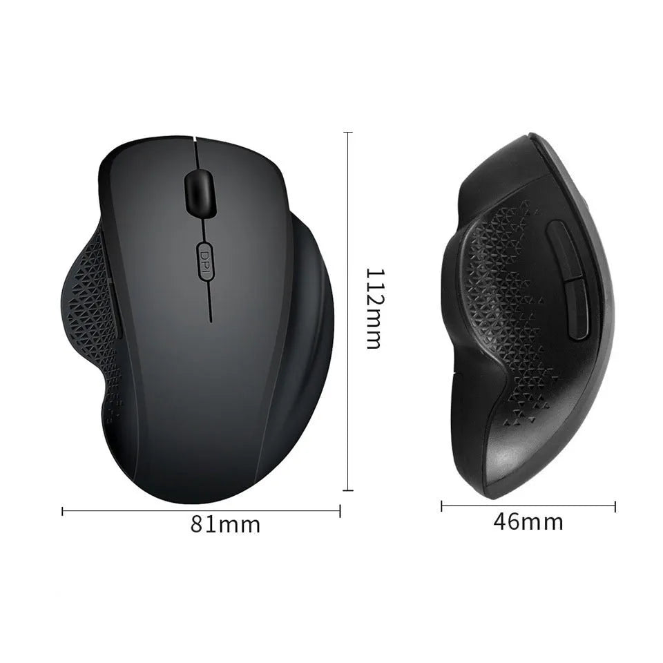 Black or grey rechargeable wireless laptop mouse with USB charging cable