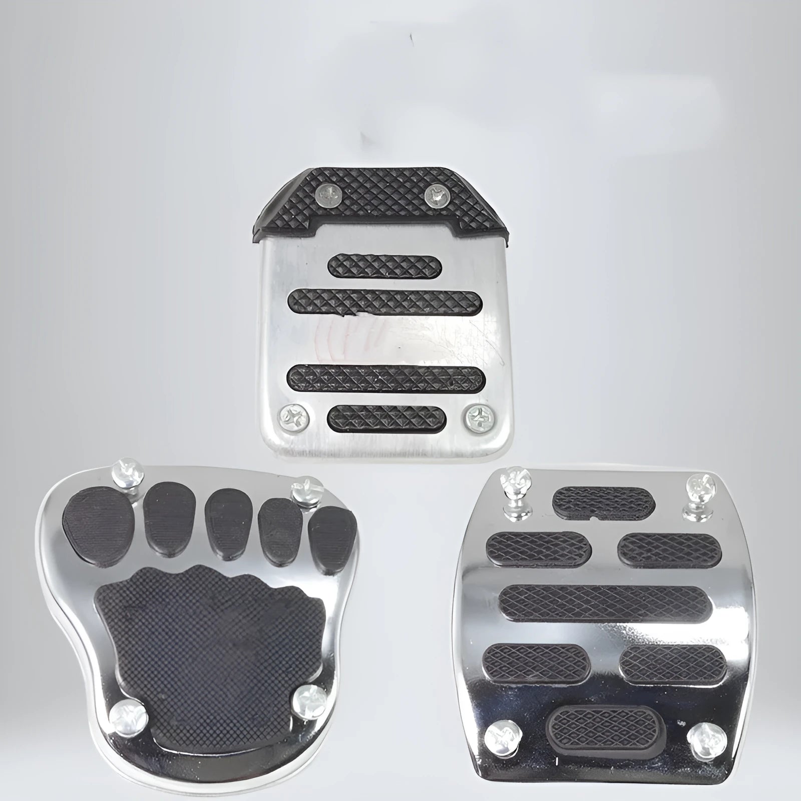 Metal motorcycle brake pedal skid plate replacement part