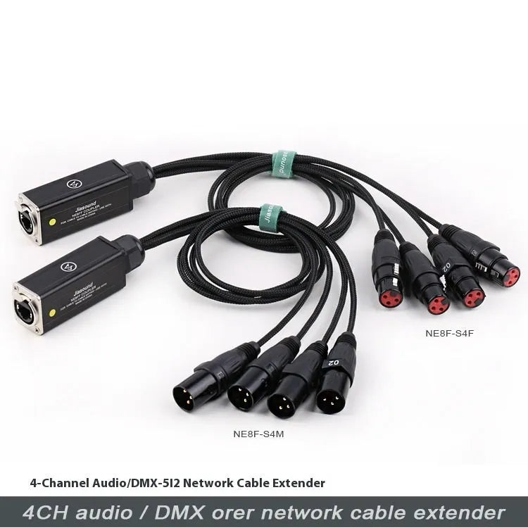 CAT6 RJ45 NE8FF network converter extension cable shown with plug connectors.