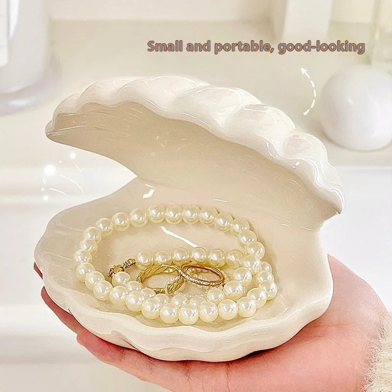 Yellow porcelain storage tray with optional small night light on display