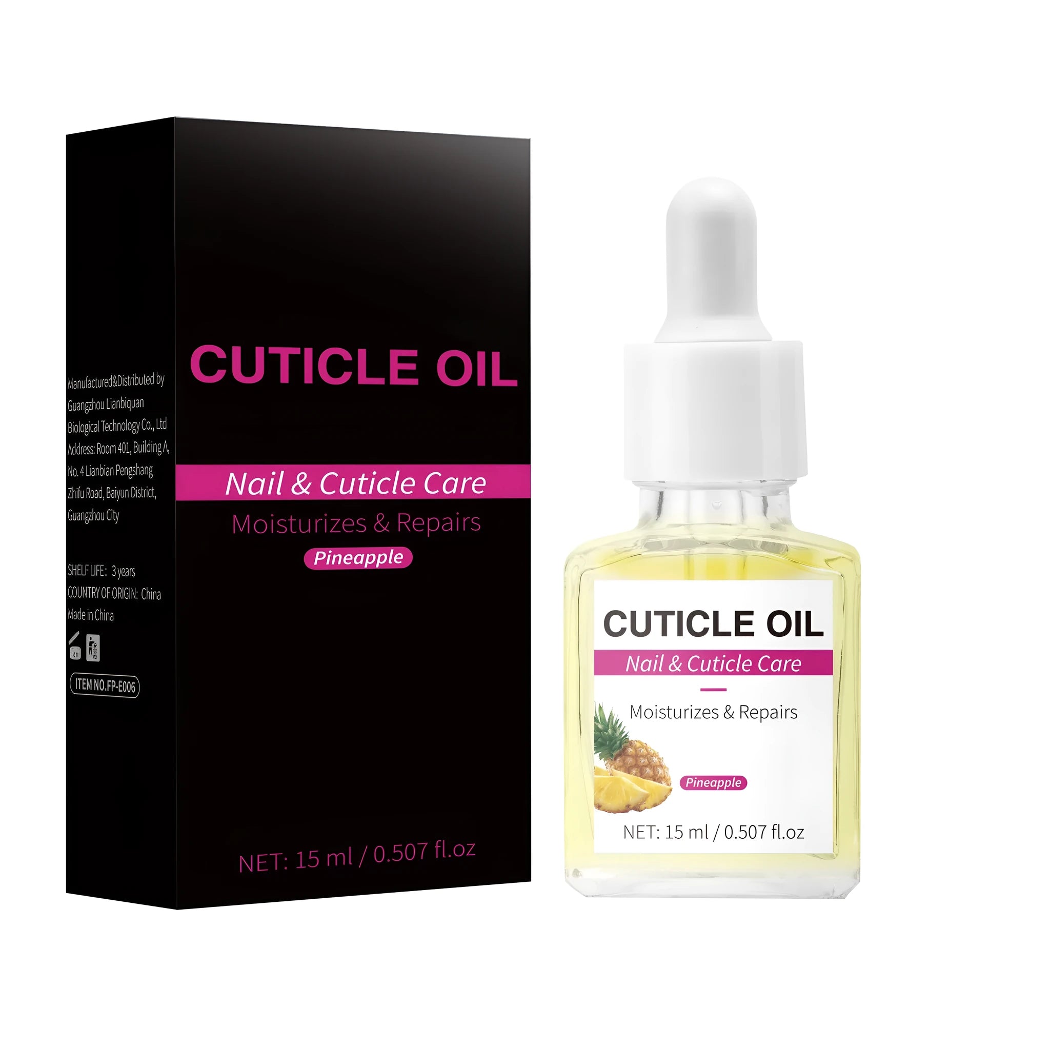 Moisturizing nail cuticle oil 15ml bottle with stratum corneum oil for dry cuticle care