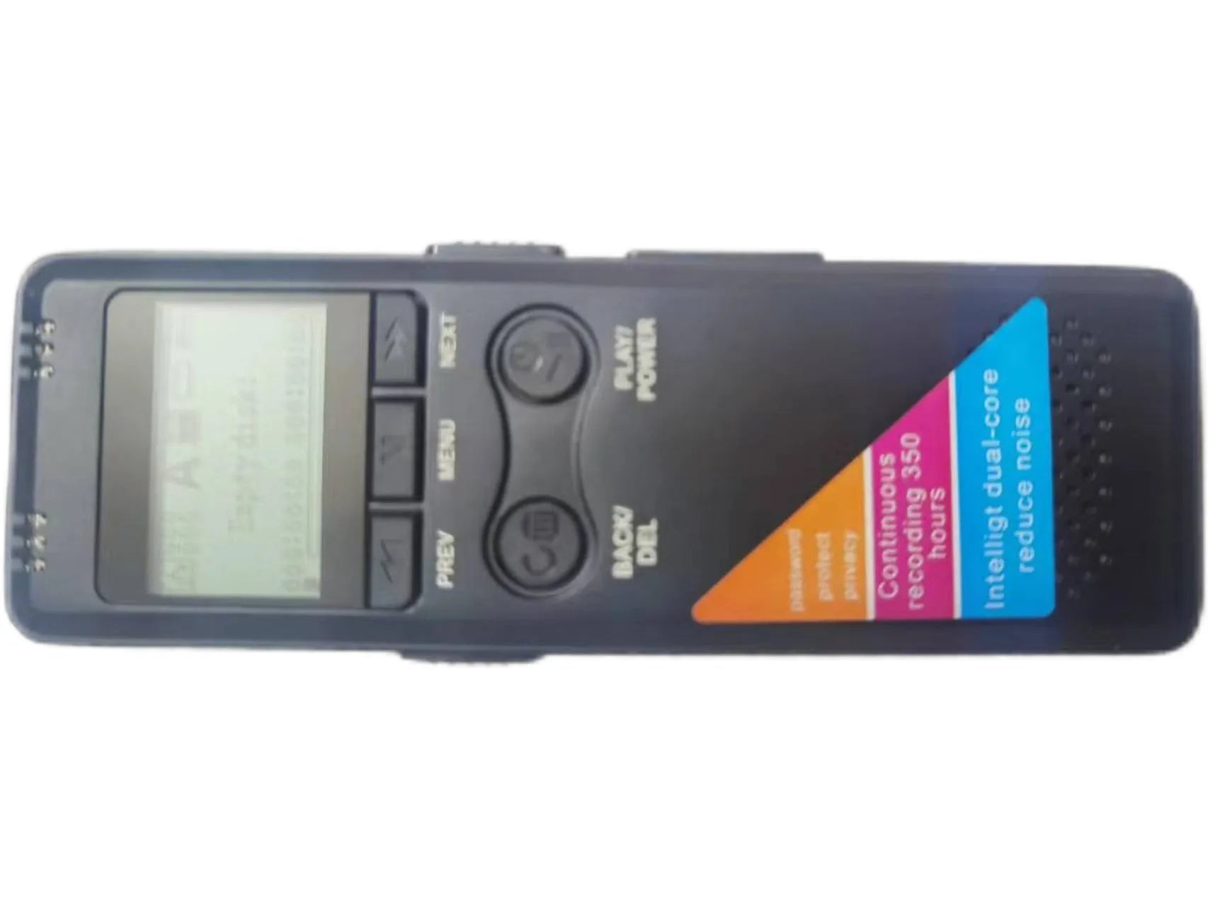 Black 32GB HD noise reduction digital recording pen with MP3 player function, zinc alloy shell
