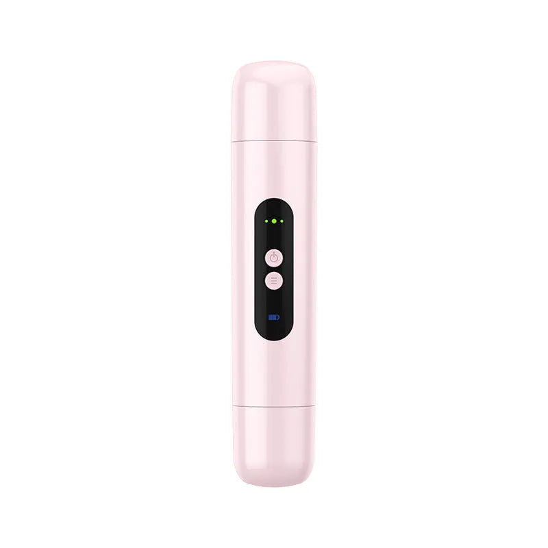 Household portable electric armpit body hair trimmer in white with floating blade USB rechargeable manual shaver