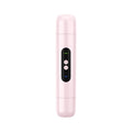 Household portable electric armpit body hair trimmer in white with floating blade USB rechargeable manual shaver