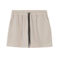 Men's thin polyester basketball shorts in grey colour with elastic waistband for summer sports