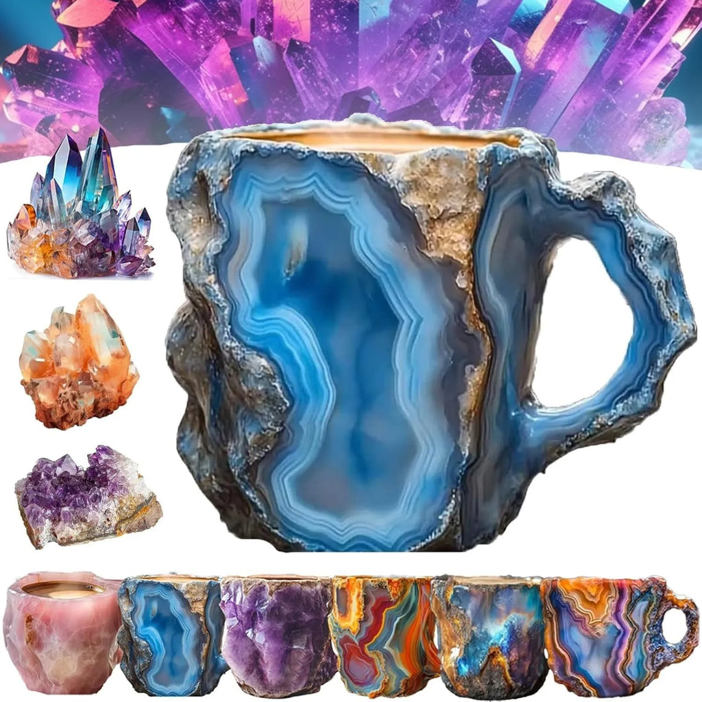 A solid purple resin coffee mug with a handle on a white background.