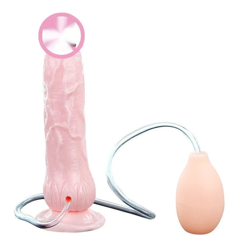 Strong suction cup female toy simulated dildo 200mm flesh colour TPR ABS material BW-008079P