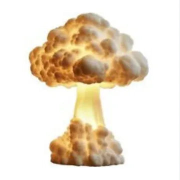 Mushroom cloud shaped modern art table lamp with USB power connection