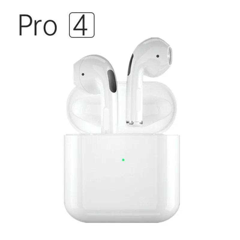 Pro4 Black wireless Bluetooth sports headset with in-ear design and waterproof construction