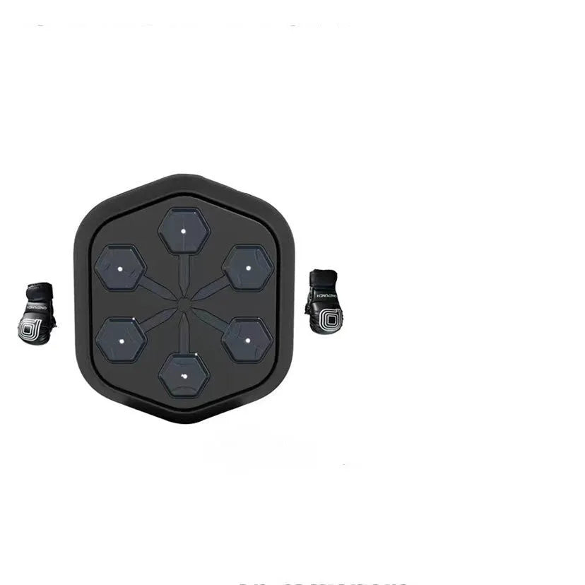 Black Smart Music Boxing Machine with Bluetooth connection and EVA construction for professional fitness training