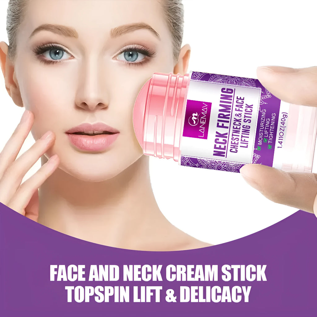 Neck firming cream 40g anti-wrinkle brightening moisture treatment in white packaging