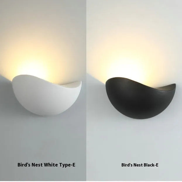 Black and white Bird's Nest style courtyard LED lamp with IP65 waterproof rating and aluminium alloy construction