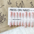 New Chinese style butterfly oval almond nail stickers 40 pieces ultra-thin seamless design for ladies colour XB11-535