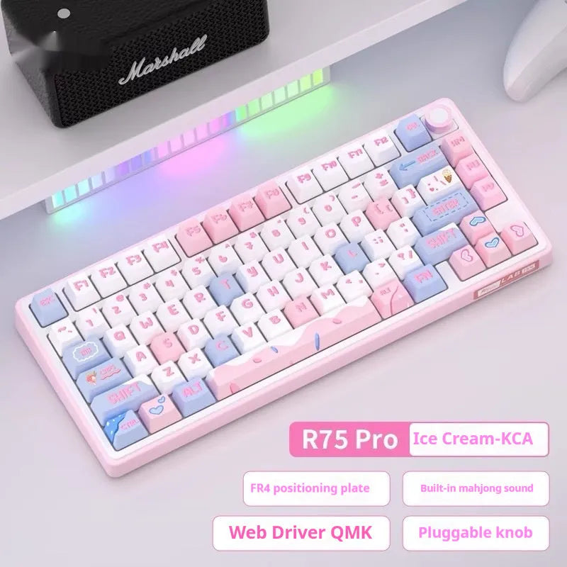 Wireless mechanical Bluetooth keyboard in various colour options with mechanical switches