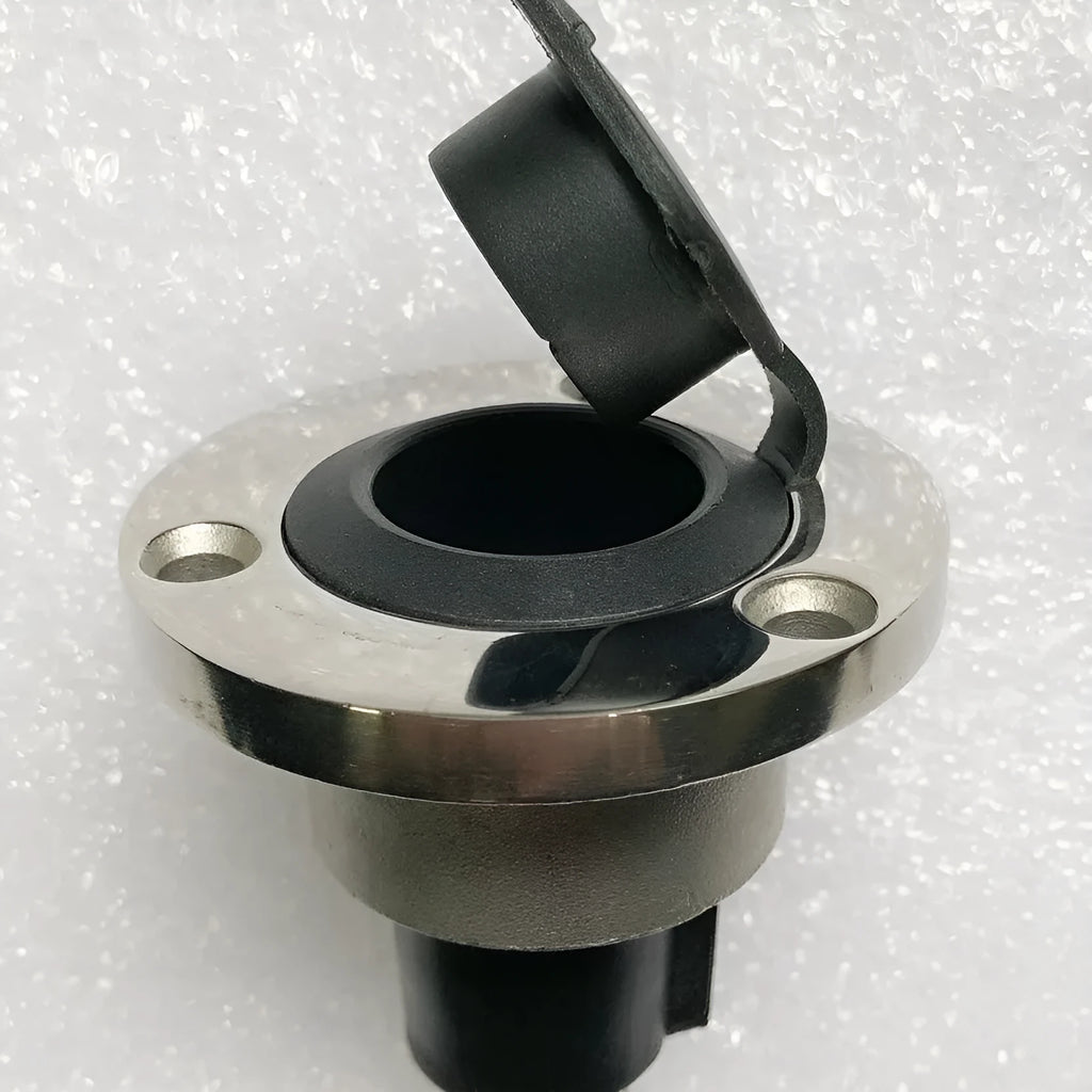 Yacht anchor light ring lamp socket with stainless steel pole and bottom wiring