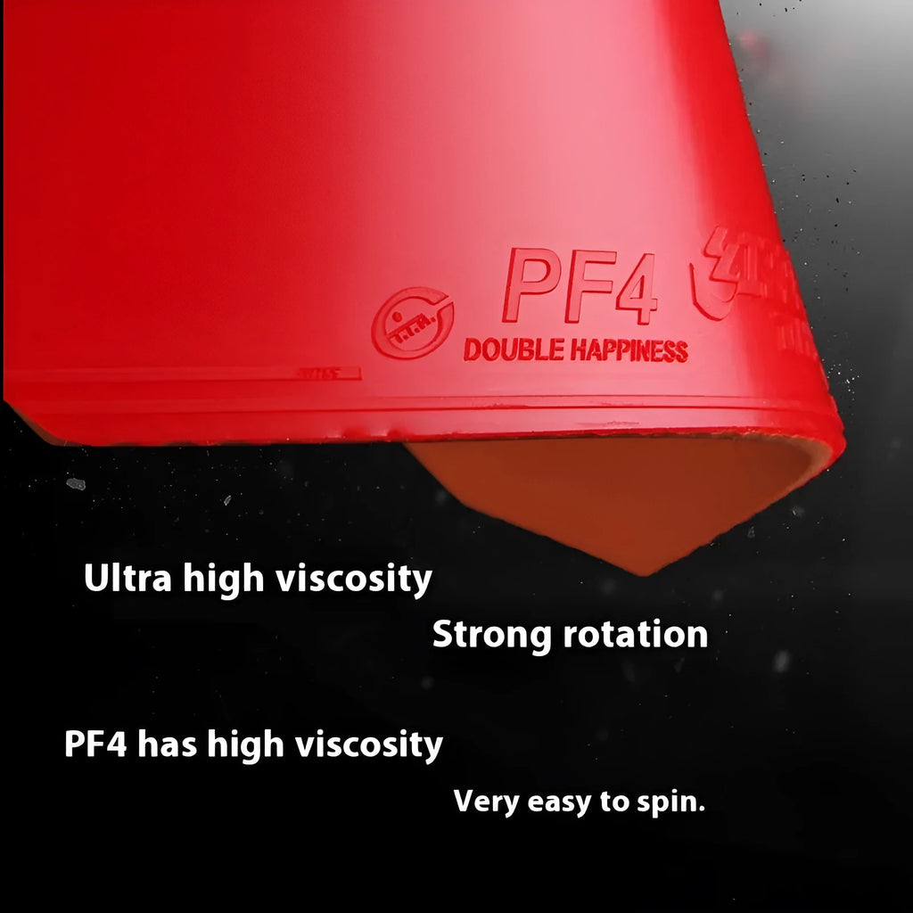 PF4-50 Classic table tennis racket with red or black anti-rubber.