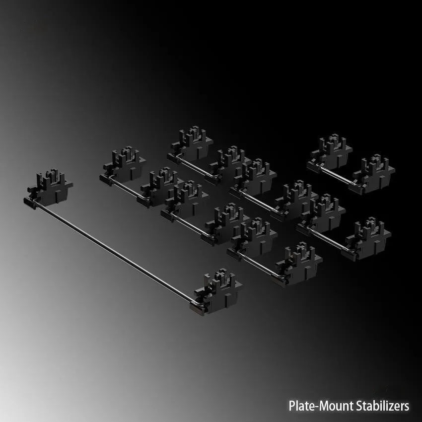 Keyboard shaft mechanical keyboard accessories kit with 4.3-inch screen and stabiliser components