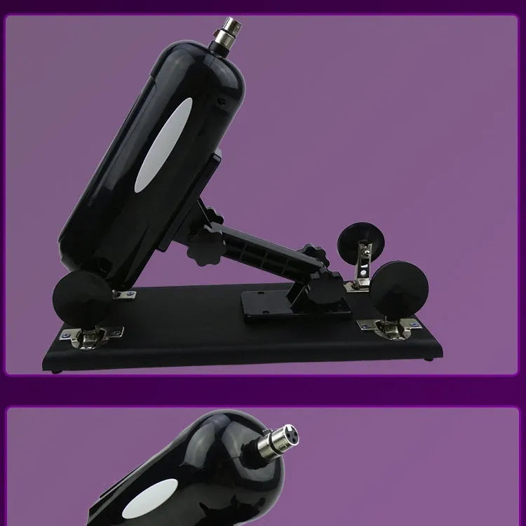 Bobb automatic telescopic thrusting PVC sex toy in black, purple or pink colours measuring 37cm by 15cm