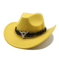 Polyester western cowboy hat with a bell crown in a choice of colours on a size M headform.