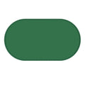 Green silicone waterproof placemat for cat bowls on a wooden floor.