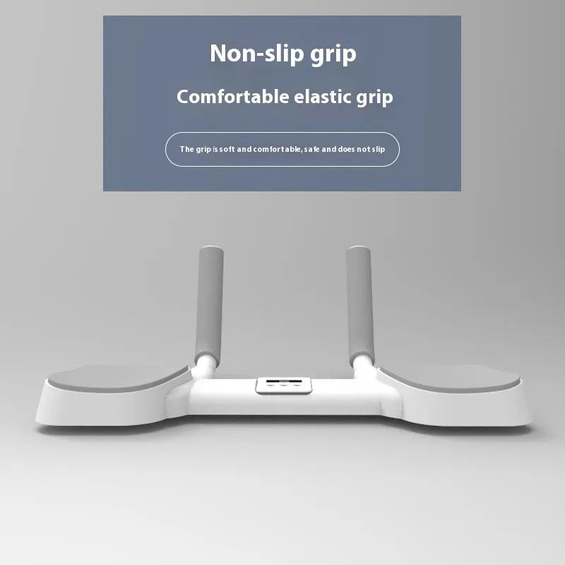 White household flat support trainer with alloy aluminium tubing and ABS plastic construction
