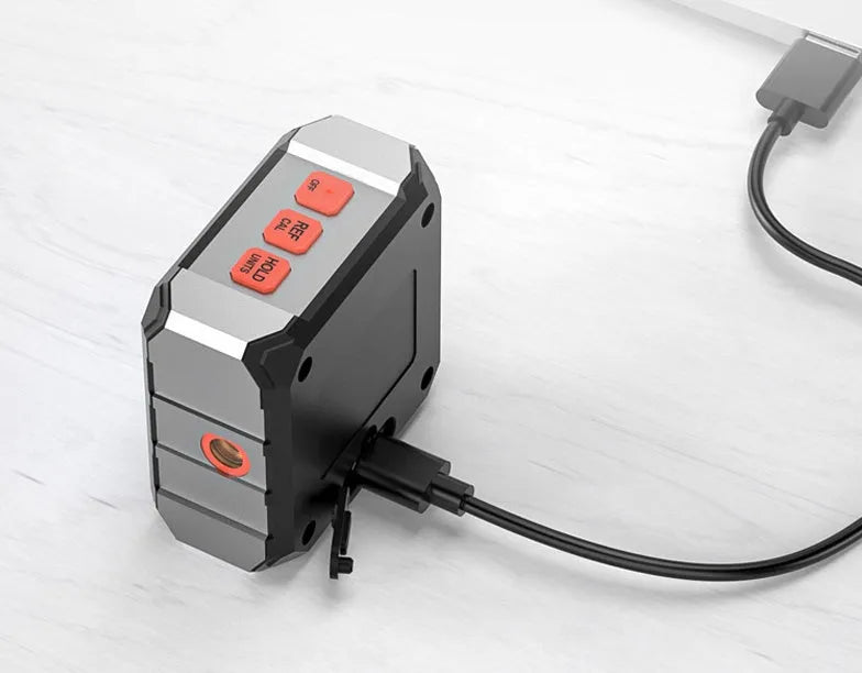 Digital laser infrared tape measure tool with backlit display and alloy casing for woodworking and construction measurement