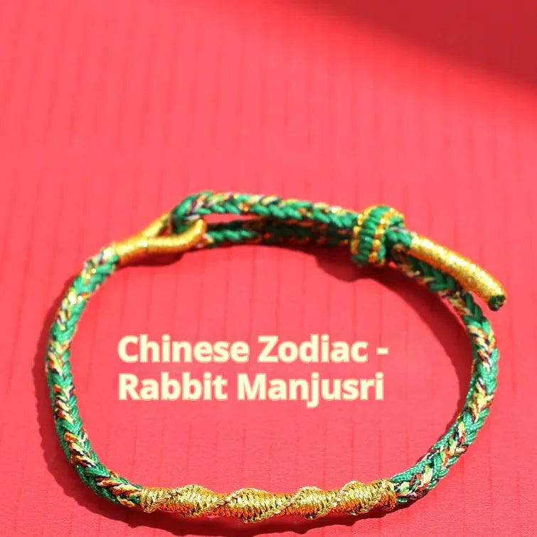 Eight-strand woven colourful guardian strap in zodiac colour options with hand-woven flexible wire construction