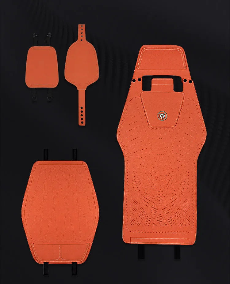 Tailored leather ultra thin car seat cover with gradient hole pattern in six colour options