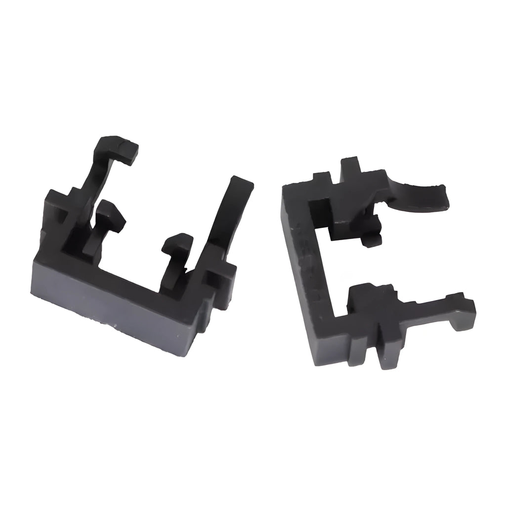 Black plastic LED headlight adapter bracket for Ford vehicles measuring 30.7 x 10 x 26 mm